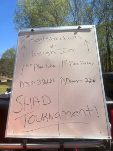 1st Annual Hook’em and Book’em Shad Tournament – March 27, 2026